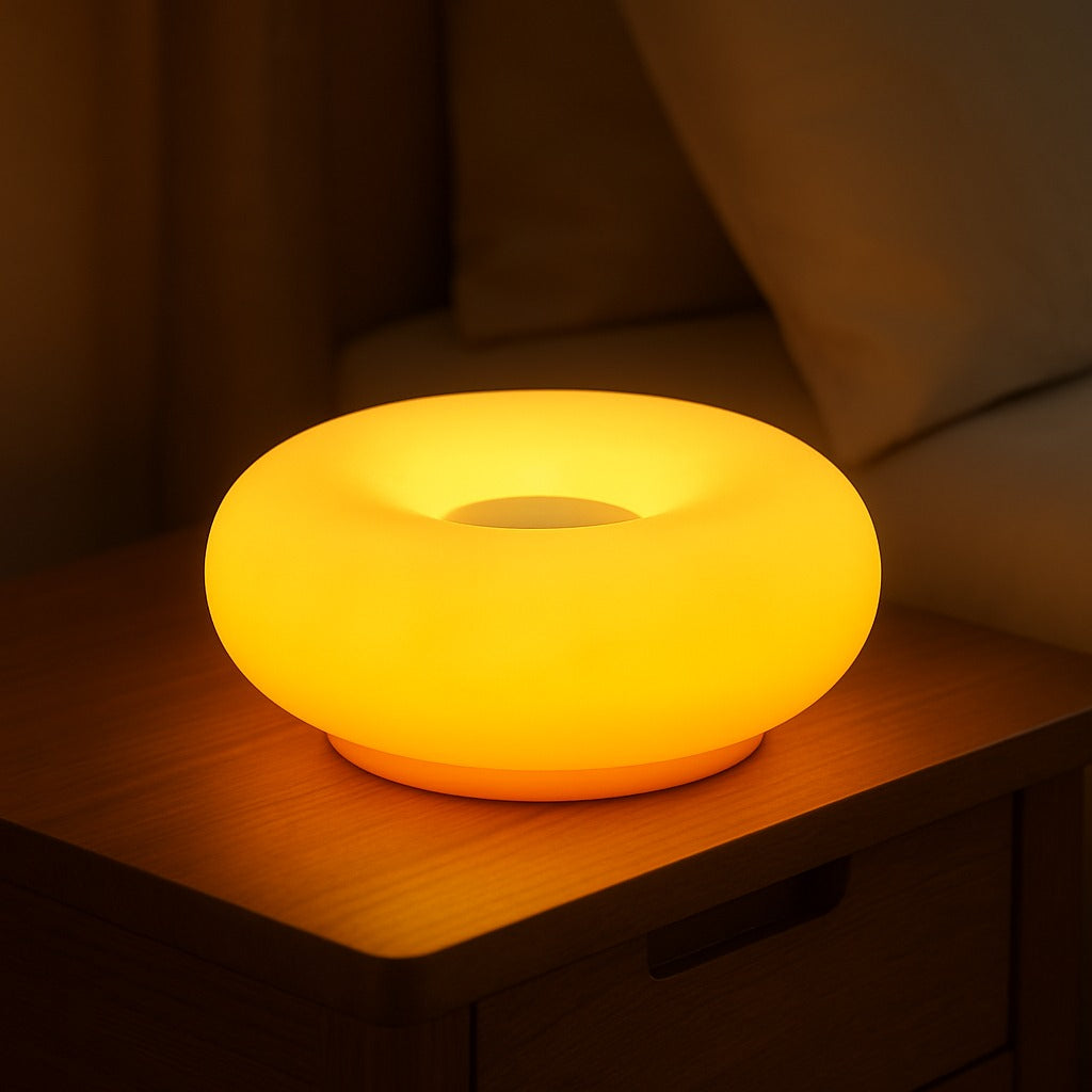Aesthetic Doughnut LED Night Lamp Warm Touch Light