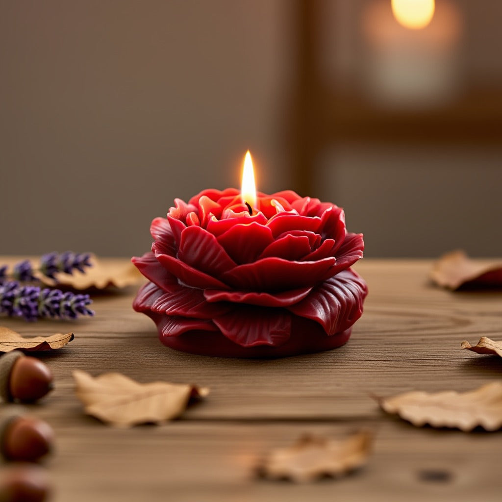 Peony Aromatic Candle Floral Wedding Decor Gift