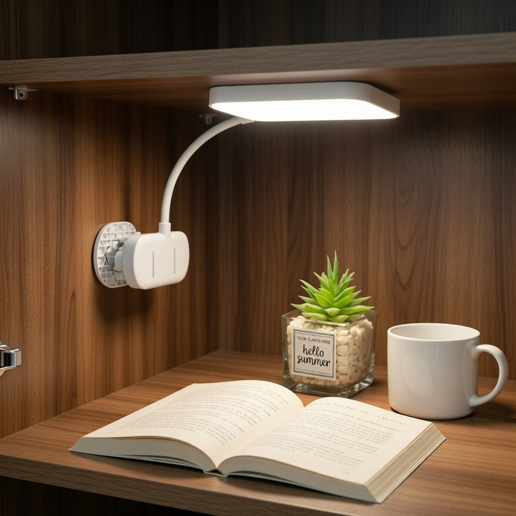 USB Rechargeable Clip On LED Reading Lamp
