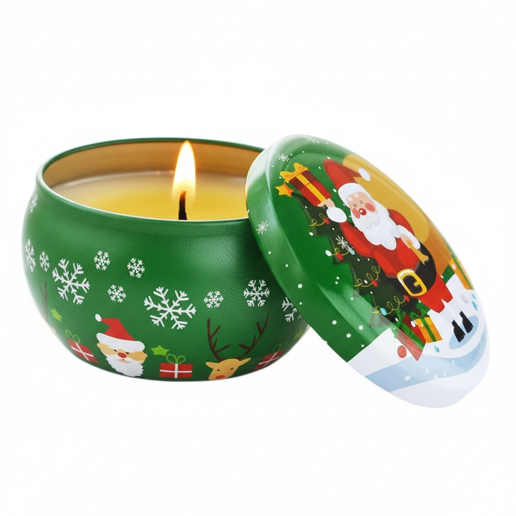 Christmas Aroma Candle Santa Claus Tin Scented Candle