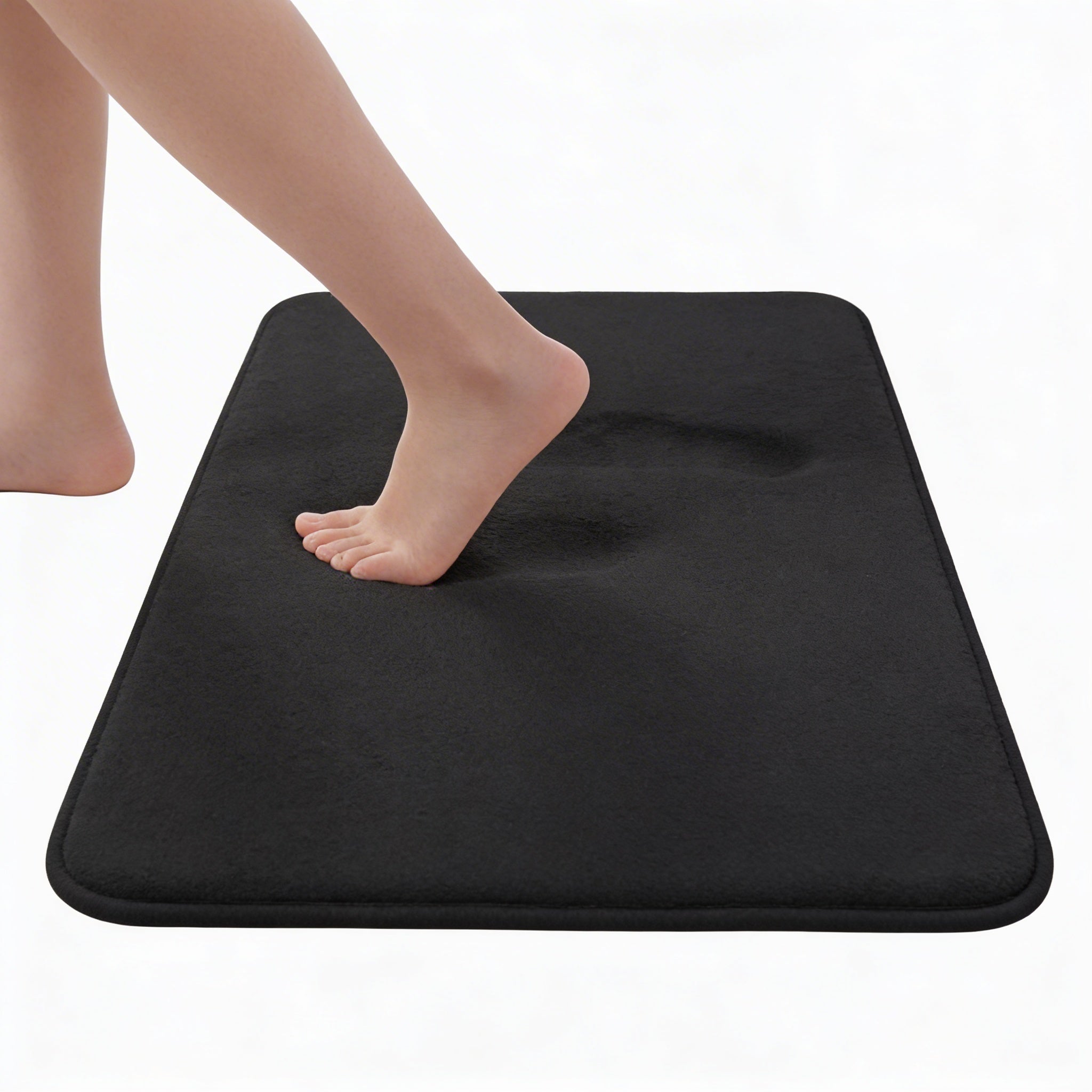 Thick Absorbent Bathroom Mat Non-Slip Soft Flannel Door Rug