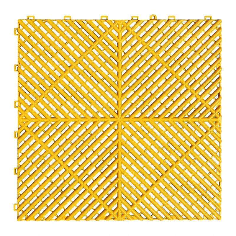 Interlocking Garage Floor Tiles Anti-Slip Waterproof Drainage PP/PVC Mat
